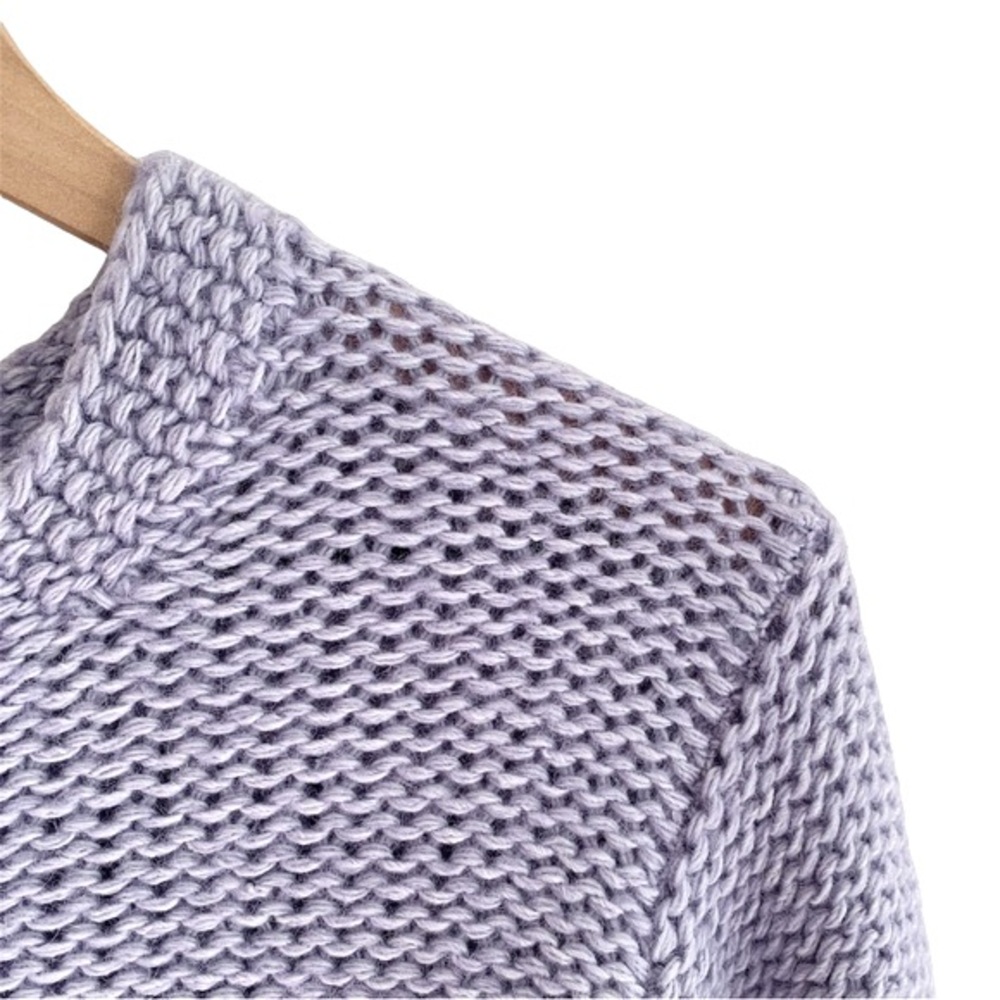 J. Crew Lilac Wool Blend Chunky Sweater - Picture 3 of 6